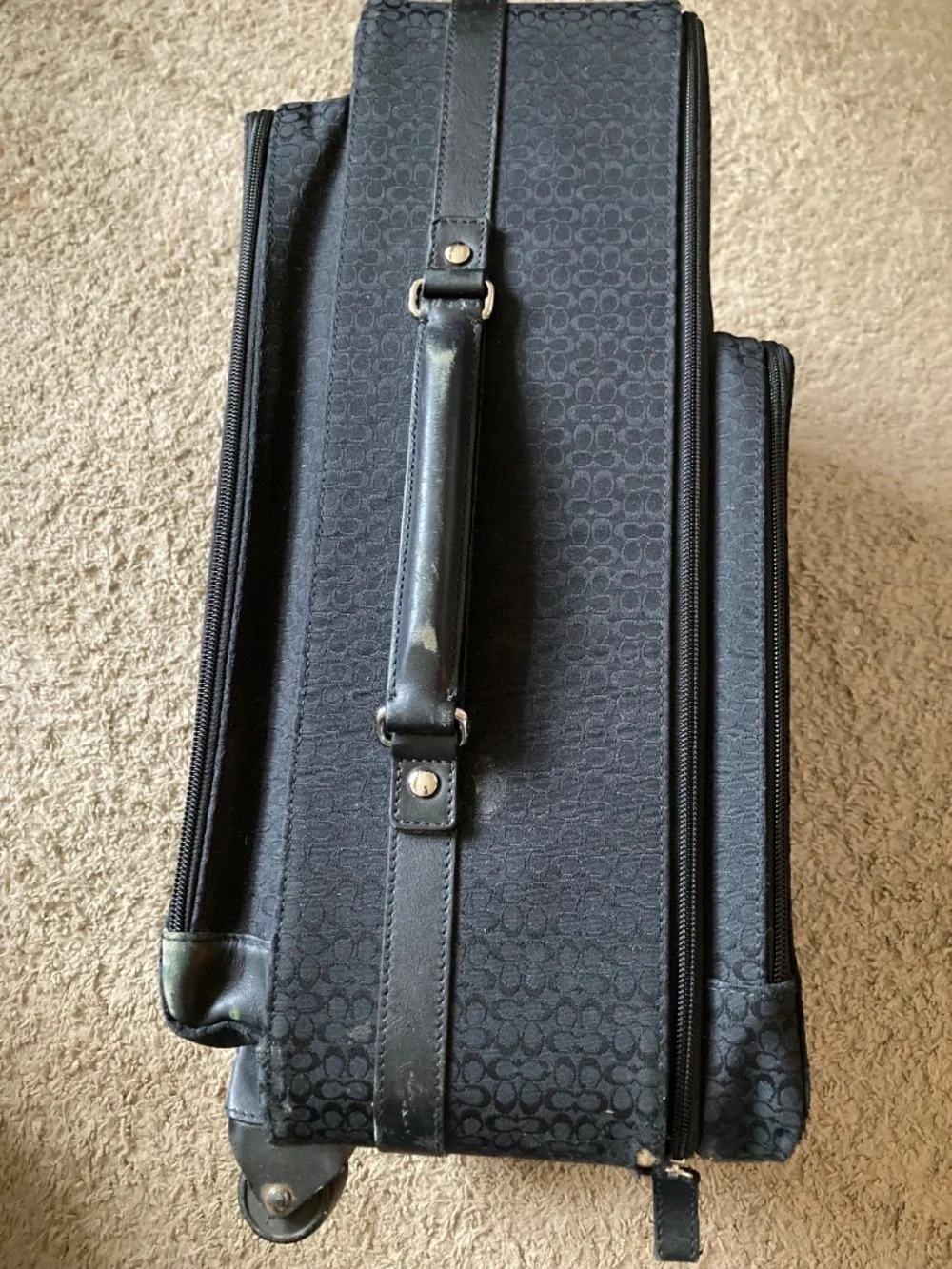 Vintage Coach Carry On Luggage Black